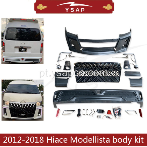 Preço da fábrica 12-18 kit de corpo Hiace Modellista
